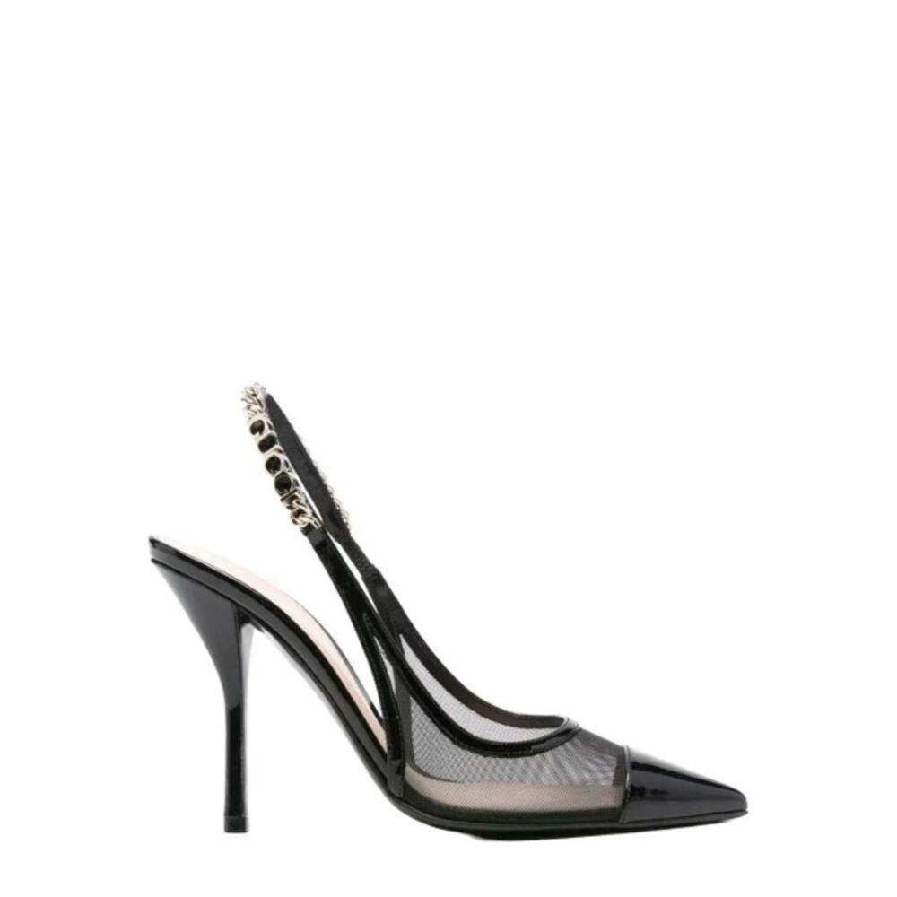 NEW NWT Gucci 110mm Signoria Slingback Pumps EU 39/US 9 in Black